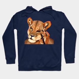 Lion Makeup Hoodie